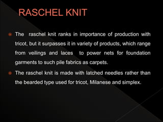 Warp knitting | PPTX