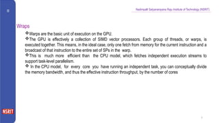 Understanding GPU Warps and High Performance Computing Concepts | PPTX