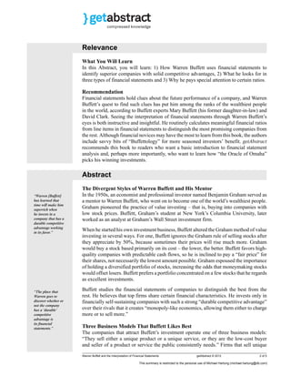Warren buffett-and-the-interpretation-of-financial-statements-buffett ...