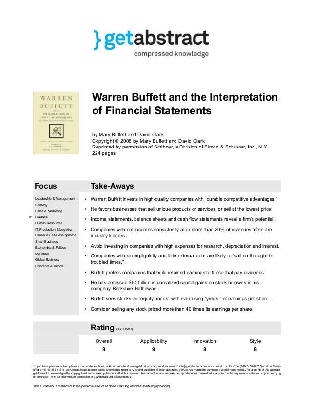 The essays of warren buffett pdf