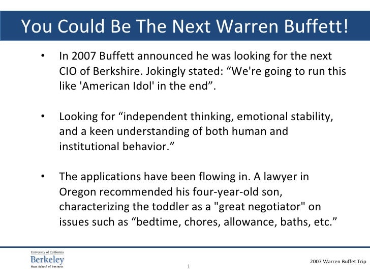 the essays of warren buffet