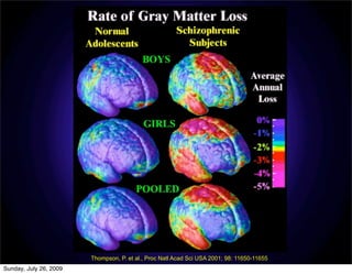 Thompson, P. et al., Proc Natl Acad Sci USA 2001; 98: 11650-11655
Sunday, July 26, 2009
 