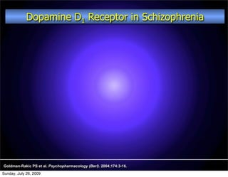 Dopamine D1 Receptor in Schizophrenia




Goldman-Rakic PS et al. Psychopharmacology (Berl). 2004;174:3-16.
Sunday, July 26, 2009
 