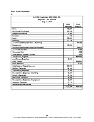 accounting chapter 3 homework quizlet