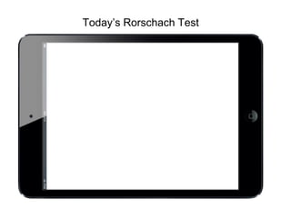 Today’s Rorschach Test
 