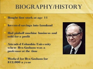 Warren buffett qweq | PPT