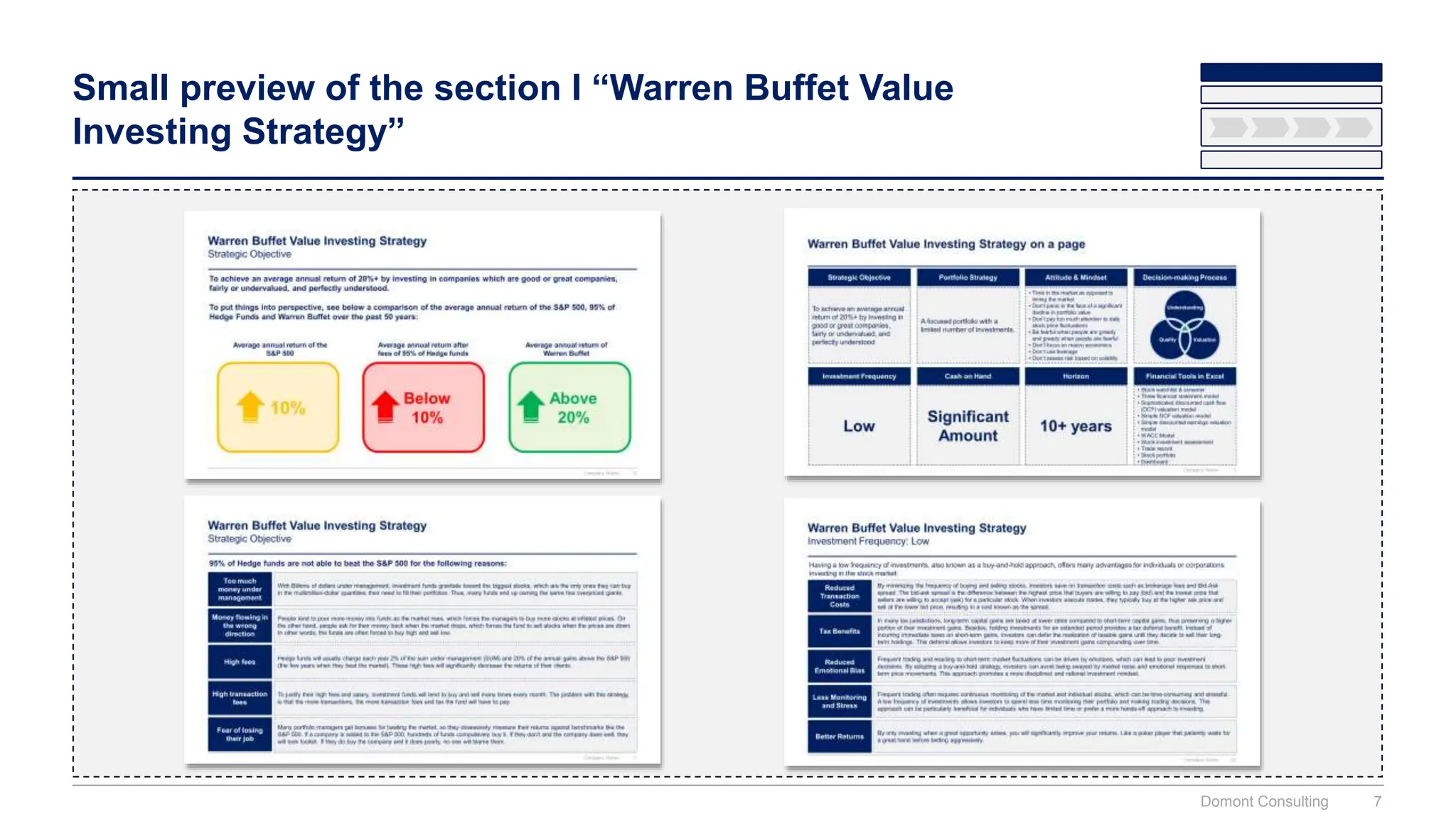 Warren Buffet Value Investing Strategy Toolkit and Excel Templates | PPTX