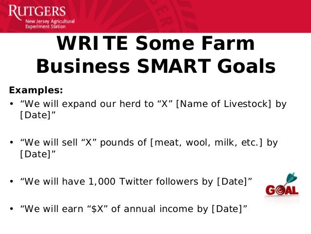 goal setting presentation for personal and farm business goals personal smart goals examples