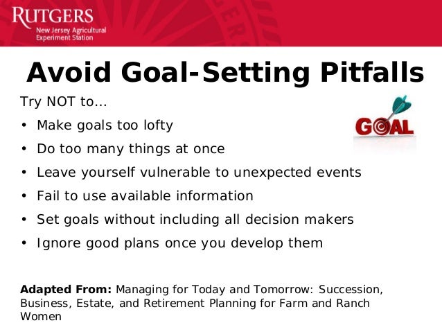 Goal-Setting Presentation for Personal and Farm Business Goals