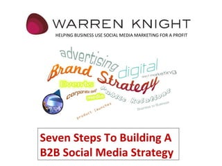 Seven Steps To Building A B2B Social Media Strategy HELPING BUSINESS USE SOCIAL MEDIA MARKETING FOR A PROFIT 