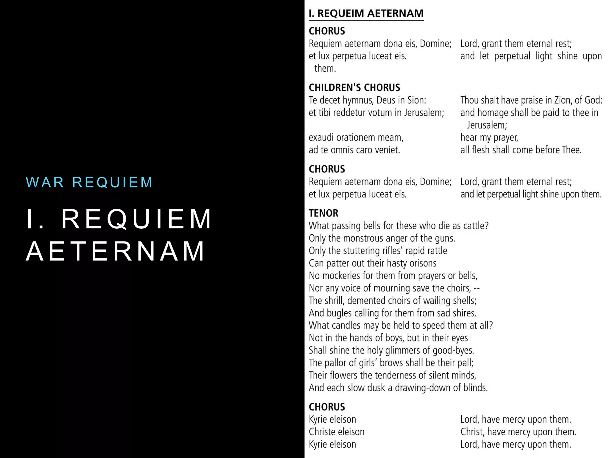 C O V E N T R Y C A T H E D R A L
1 9 6 2 P R E M I E R E
 