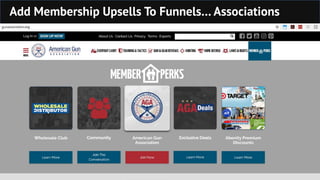 Add Membership Upsells To Funnels… Associations
 