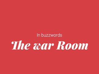 In buzzwords 
The war Room 
 