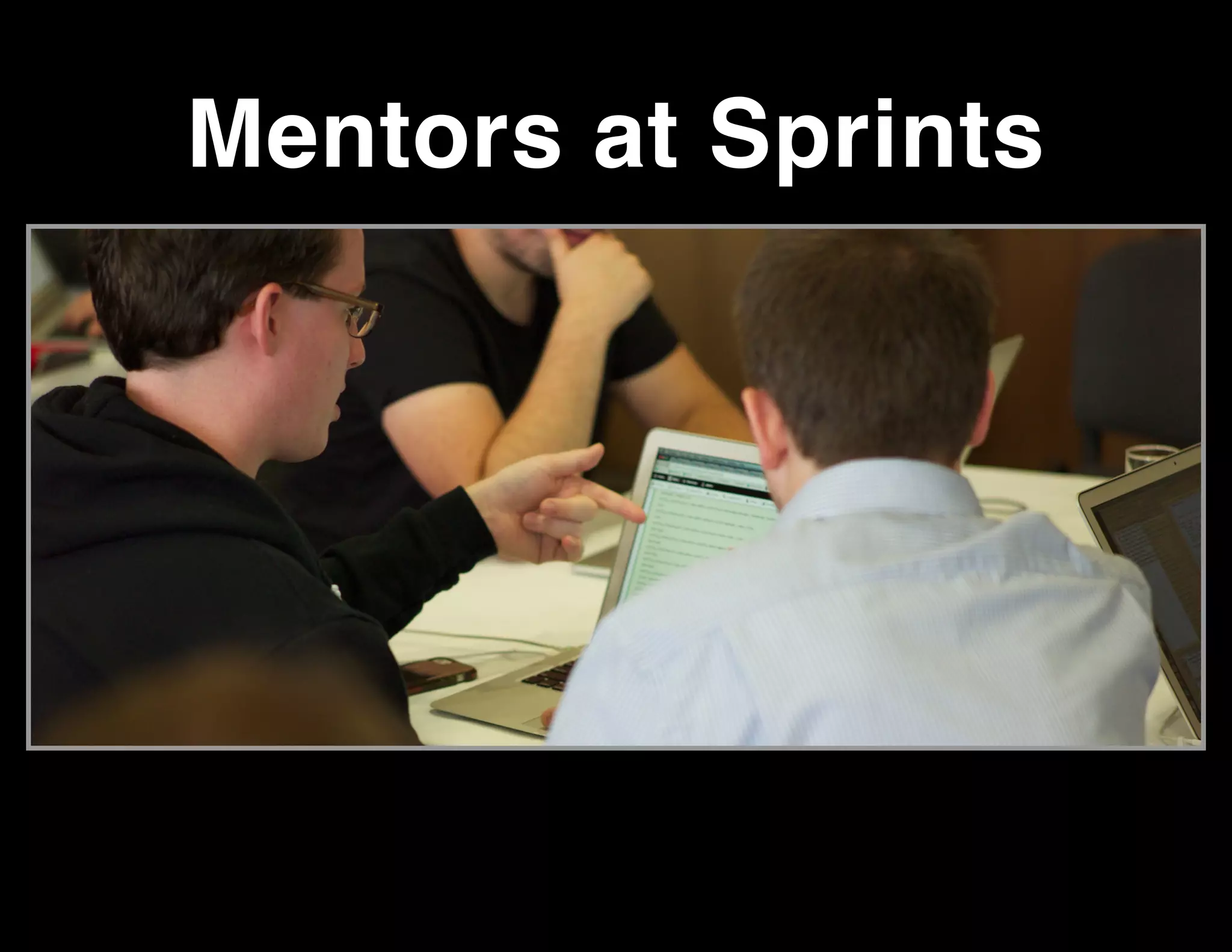 Mentors at Sprints

 