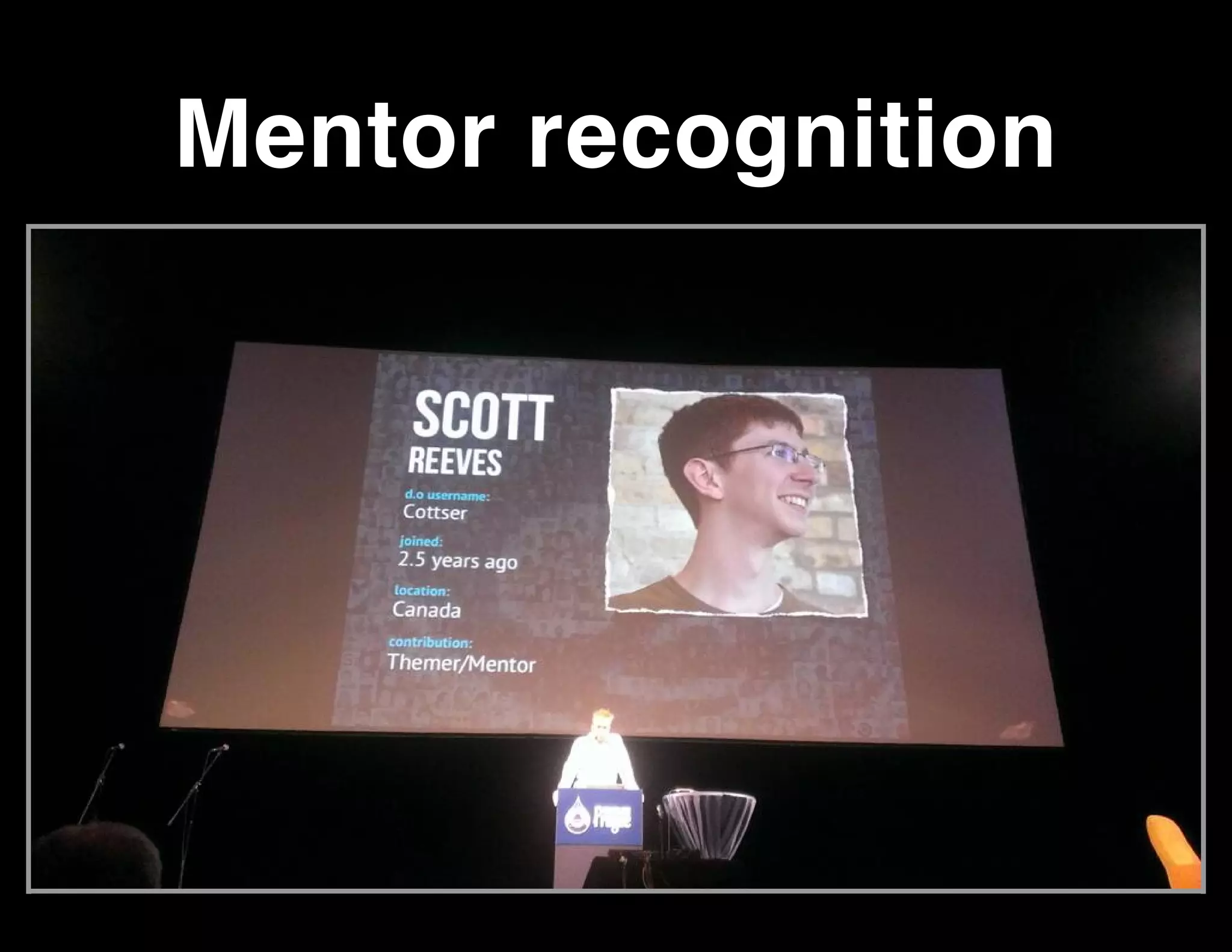 Mentor recognition

 