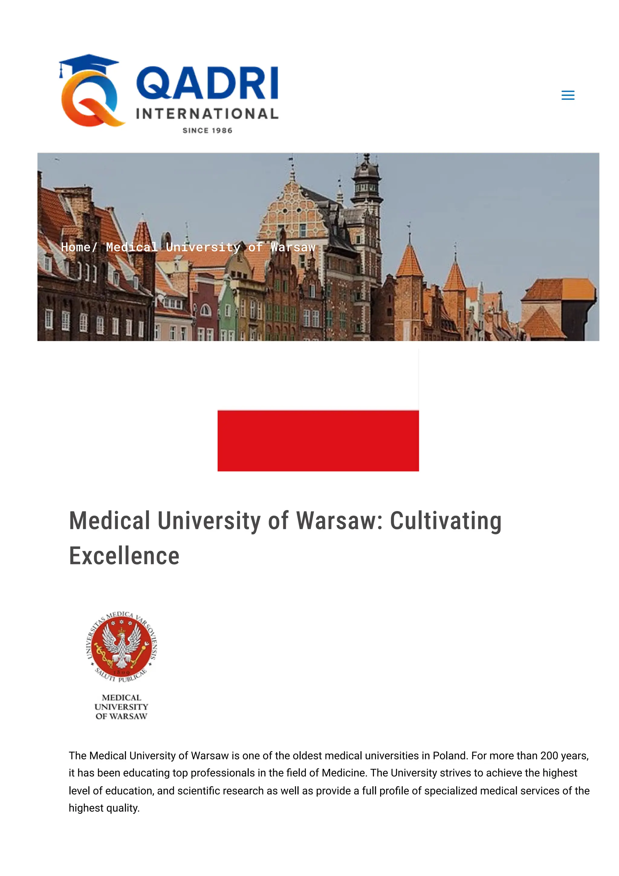 Medical University of Warsaw | Study Medicine in Warsaw | PDF