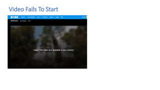 Video Fails To Start
 