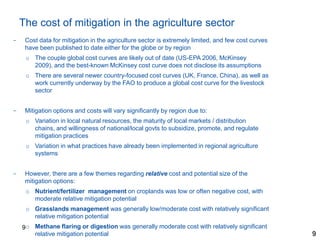 Mitigation Opportunities in Agriculture | PPTX