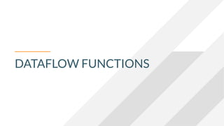 DATAFLOW FUNCTIONS
 