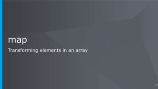 map
Transforming elements in an array
27
 