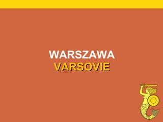 WARSZAWA VARSOVIE 