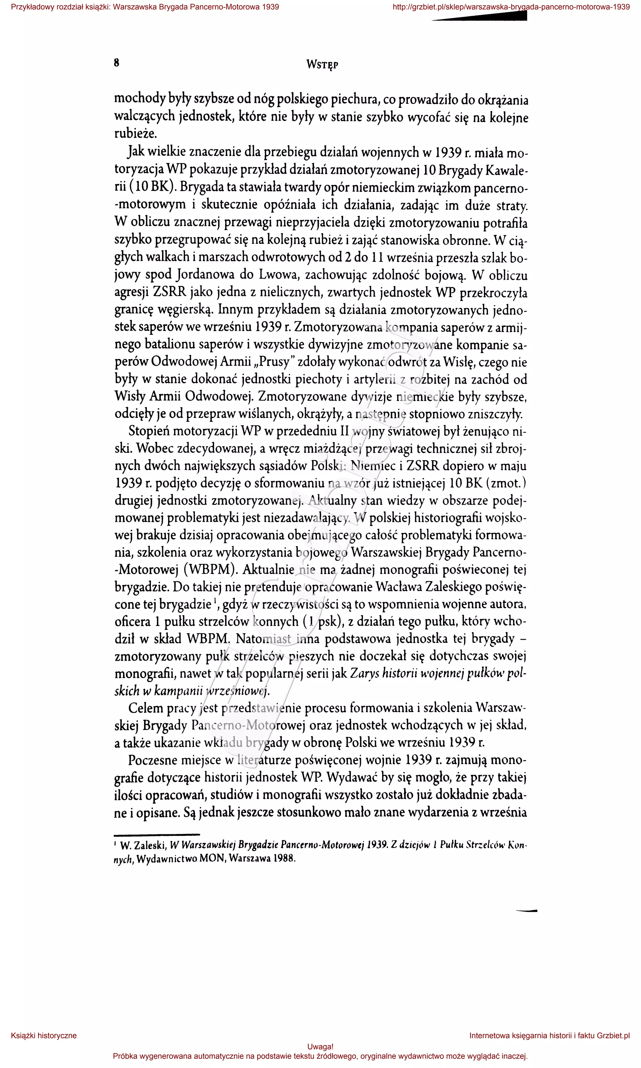 Warszawska brygada-pancerno-motorowa-1939 | PDF | War and Conflicts