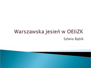 Sylwia Bąbik 