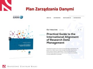 Plan Zarządzania Danymi
 