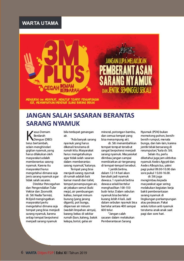 Warta Ditjen P2p Edisi Xi Tahun 2019