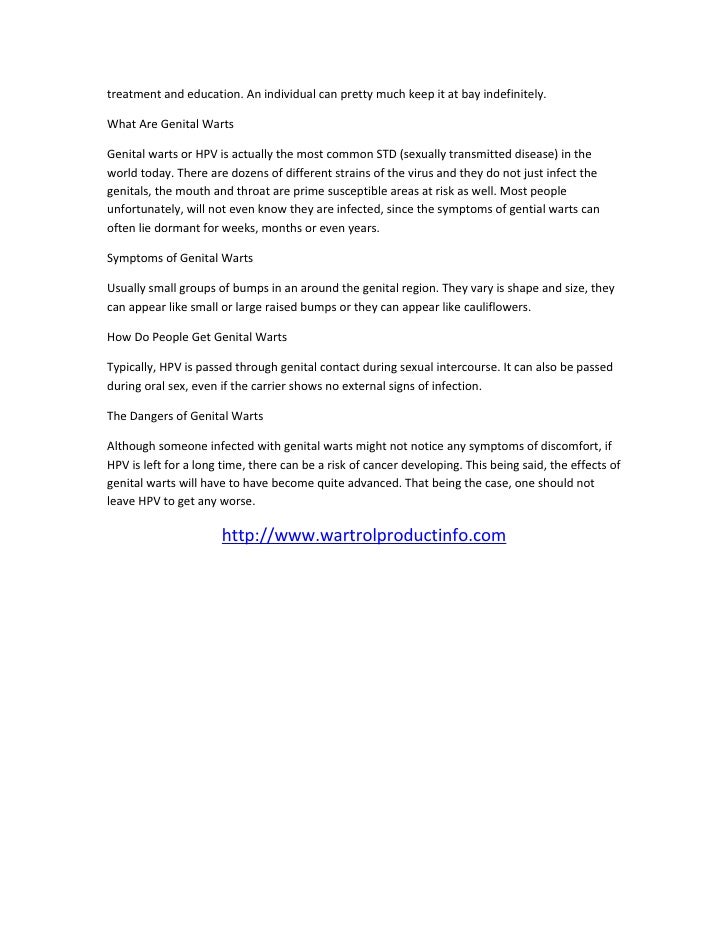 Wartrol Natural Remedy For Hpv