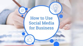 How to Use
Social Media
for Business
 