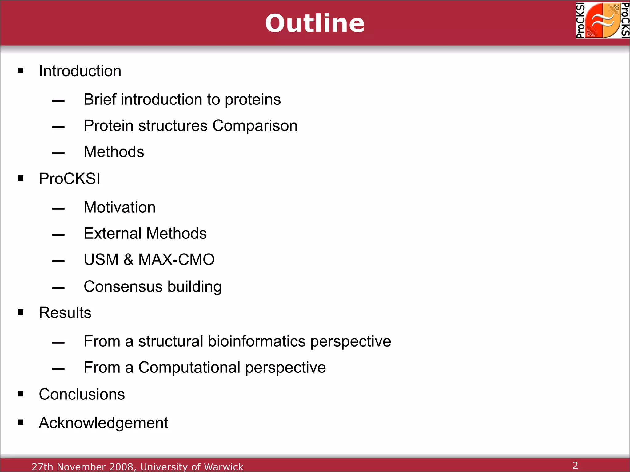 Protein Structure Alignment and Comparison