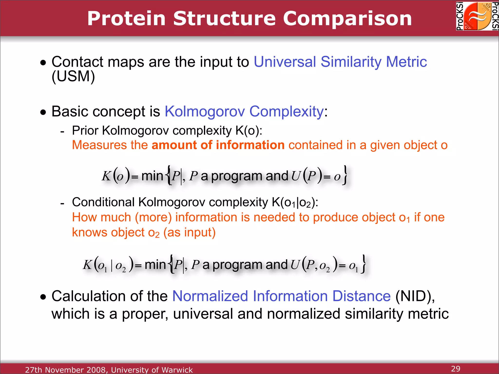 Protein Structure Alignment and Comparison