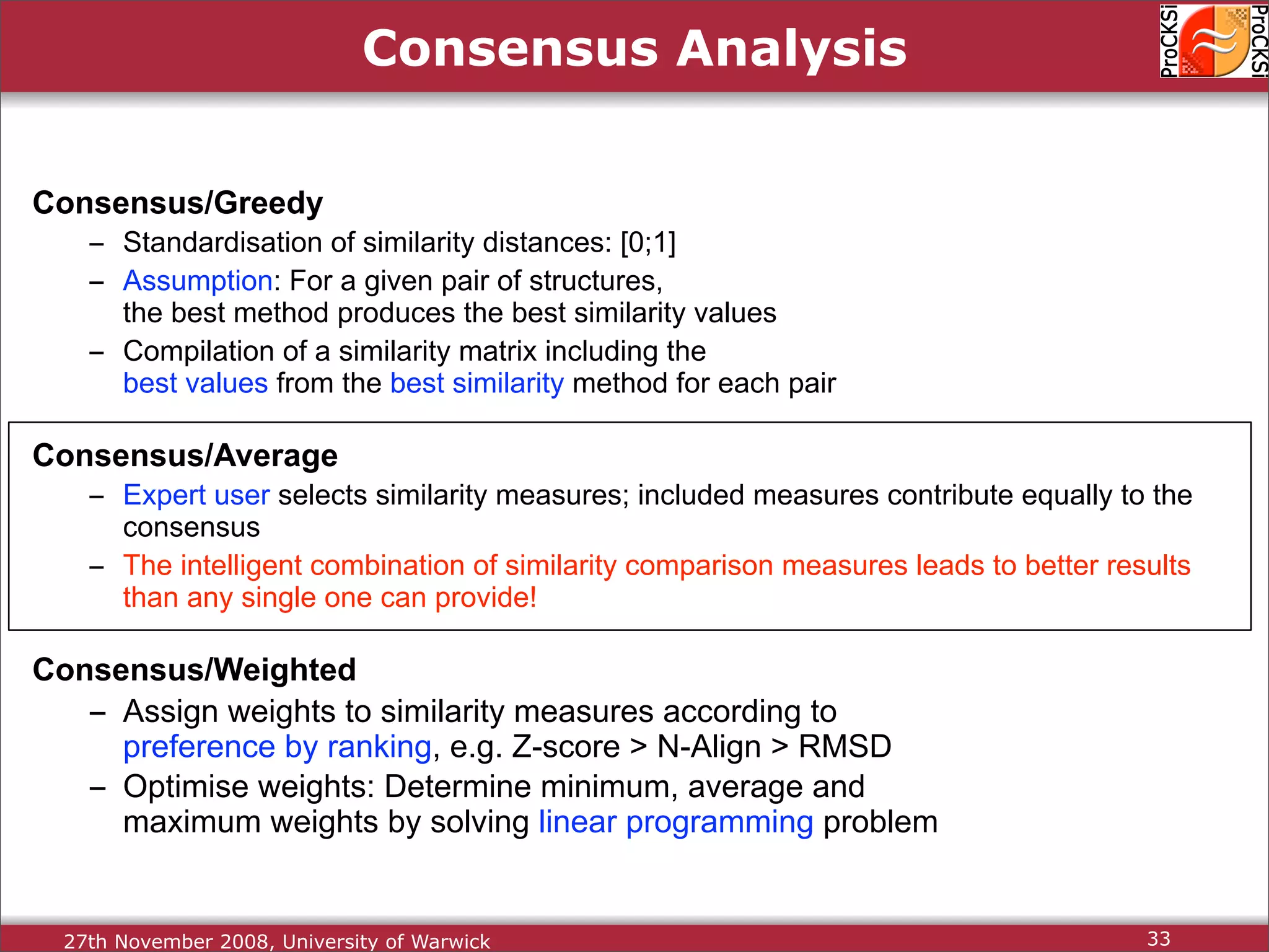 Protein Structure Alignment and Comparison
