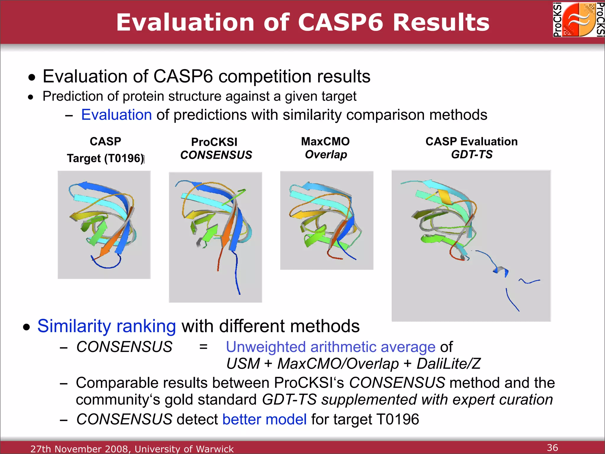 Protein Structure Alignment and Comparison
