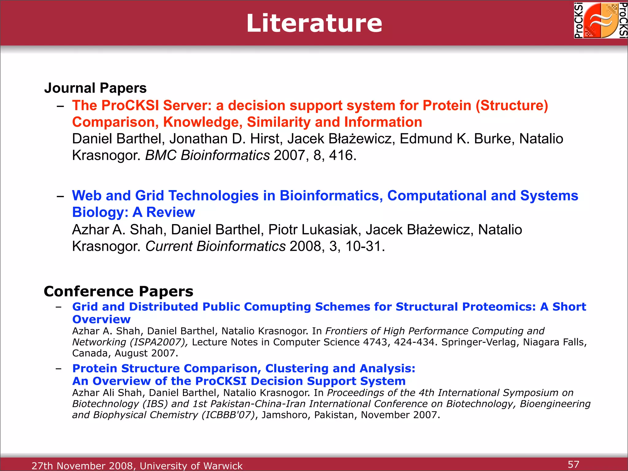 Protein Structure Alignment and Comparison