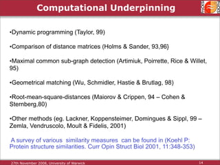 Protein Structure Alignment and Comparison