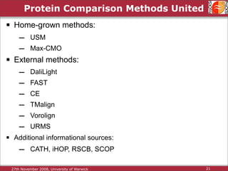 Protein Structure Alignment and Comparison