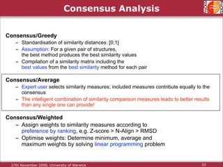 Protein Structure Alignment and Comparison