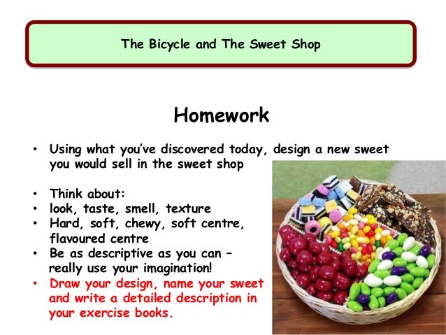 Description of sweets picture