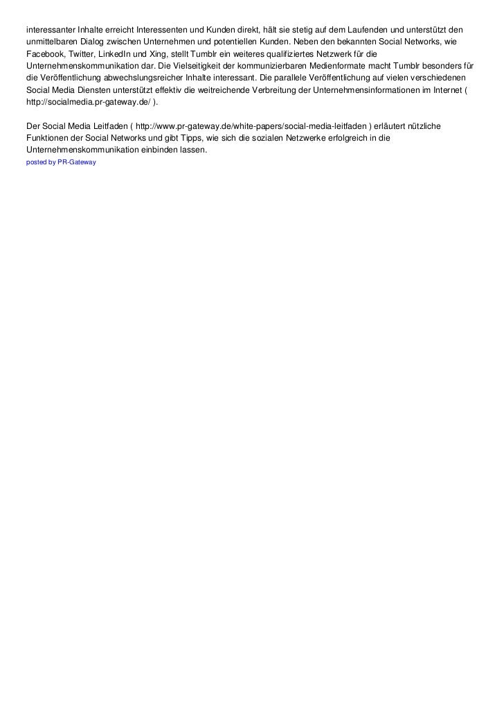 Was Ist Eigentlich Tumblr Auf Einfachem Weg Unternehmensinformatio