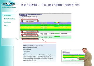 Die Aktivität – Dokumentenmanagement 