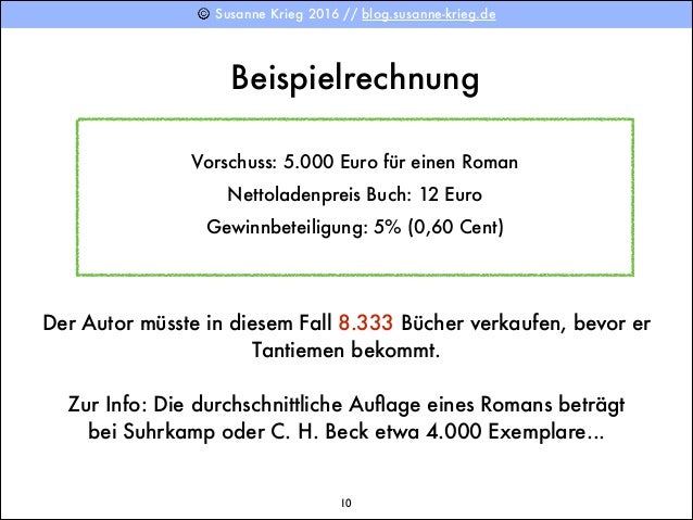 Was Verdient Ein Buchautor Ebook Verlag Susanne Krieg