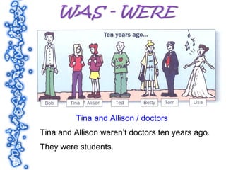 Tina and Allison / doctors
Tina and Allison weren’t doctors ten years ago.
They were students.
 