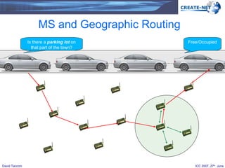MS and Geographic Routing  Is there a  parking lot  on that part of the town? Free/Occupied 