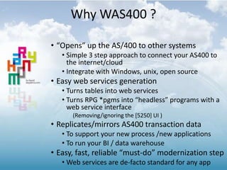 AS400 webservices - the adapter create cloud apps in a couple of days ...