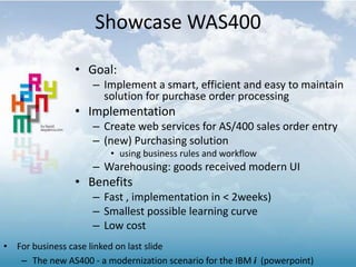 AS400 webservices - the adapter create cloud apps in a couple of days ...