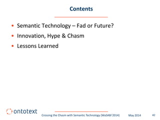 Crossing the Chasm with Semantic Technology | PDF