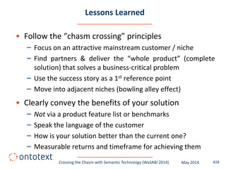 Crossing the Chasm with Semantic Technology | PDF