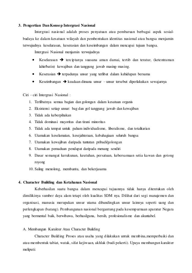 Wawasan Kebangsaan Dalam Kerangka Nkri